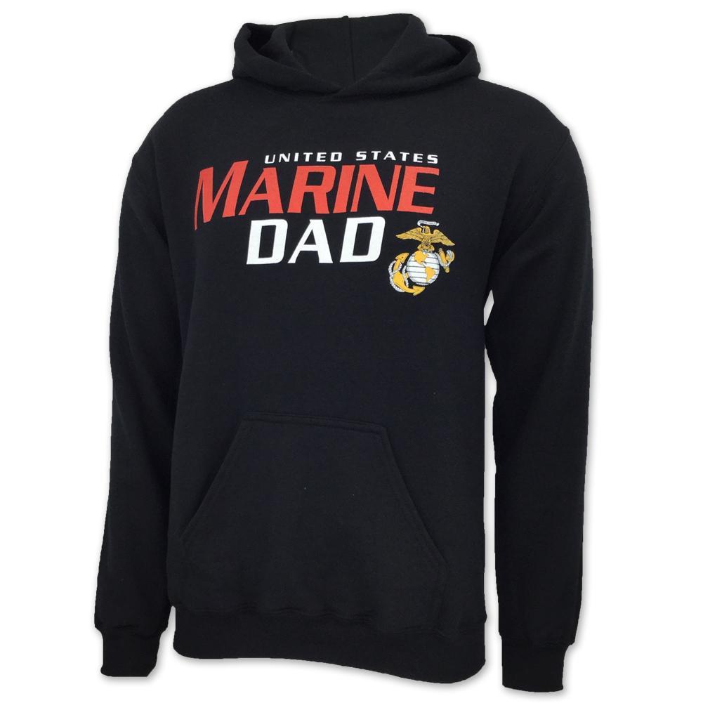 UNITED STATES MARINE DAD HOOD (BLACK)