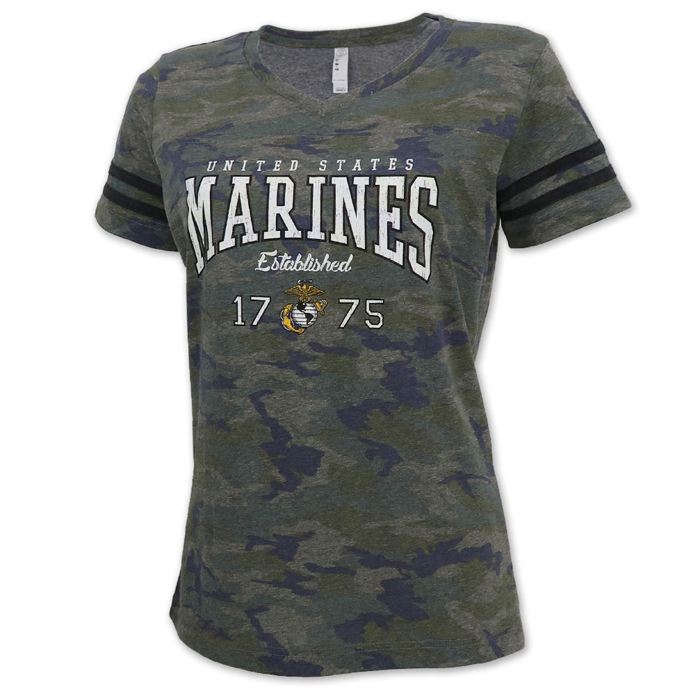 UNITED STATES MARINES LADIES CAMO T-SHIRT 1