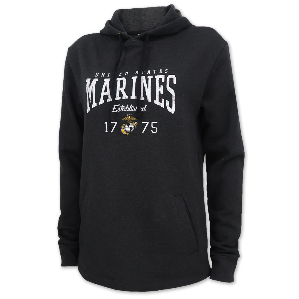 UNITED STATES MARINES LADIES HOOD (BLACK) 1