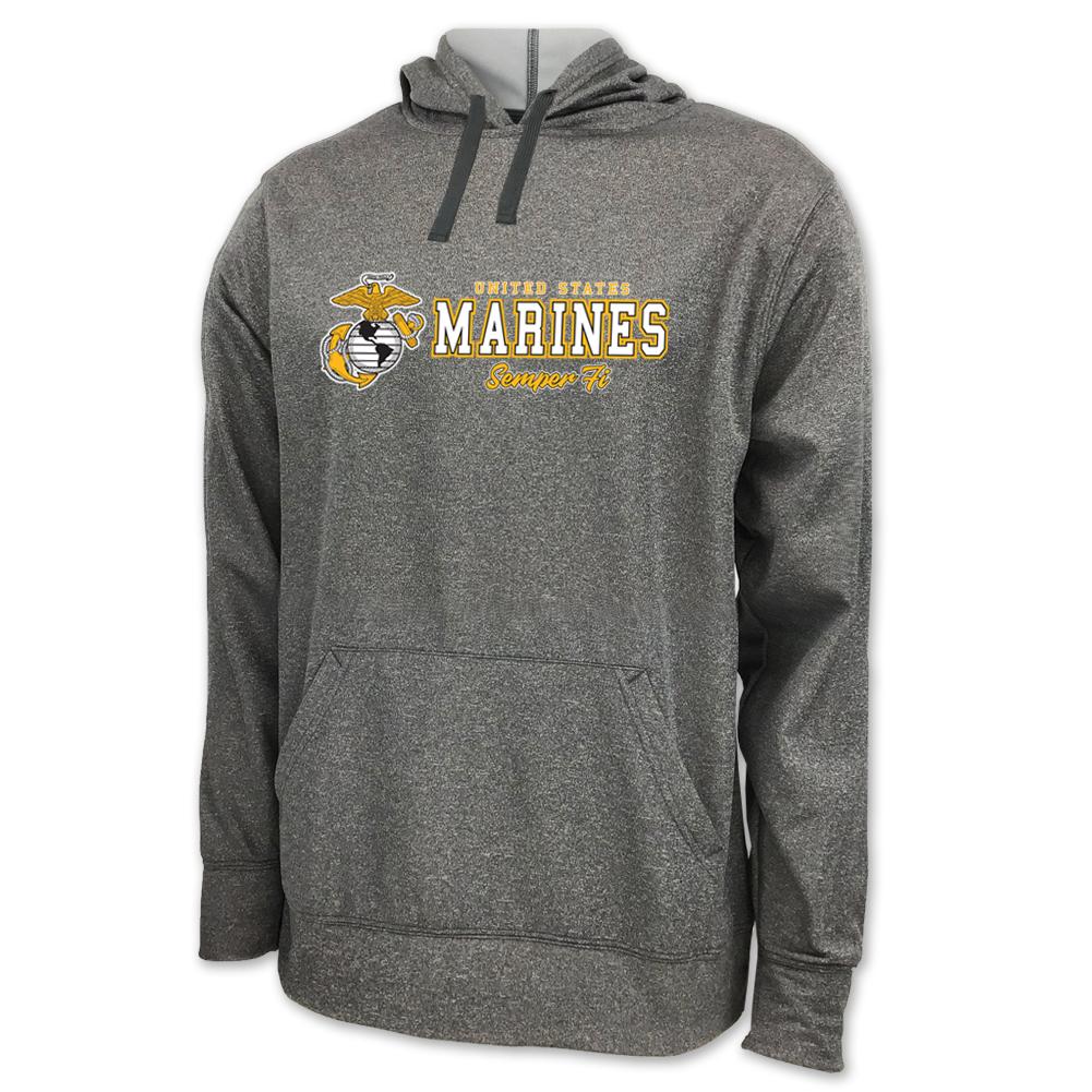 United States Marines Semper Fi Performance Hood (Grey)