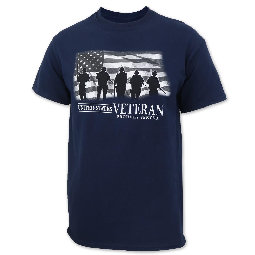 UNITED STATES VETERAN PROUDLY SERVED T-SHIRT (NAVY) 2