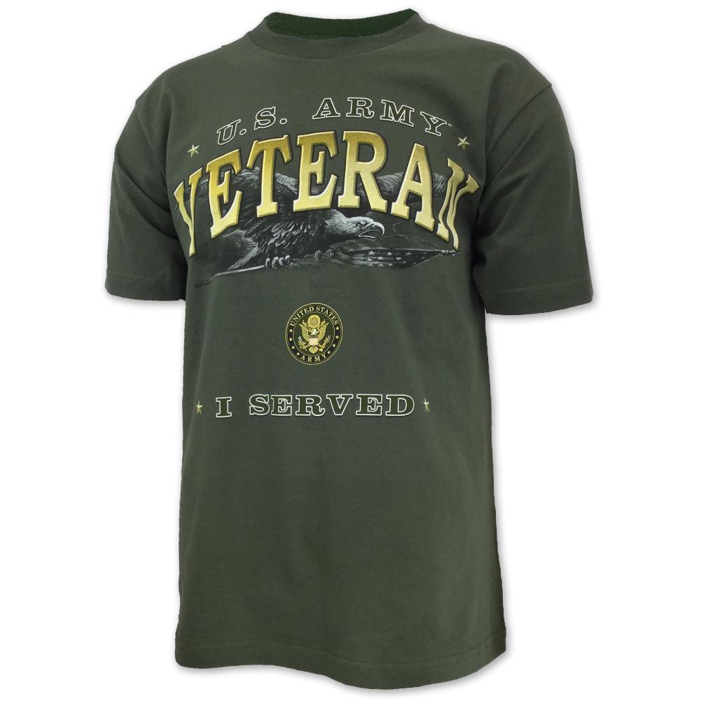 U.S. ARMY VETERAN I SERVED T-SHIRT (GREEN) 4