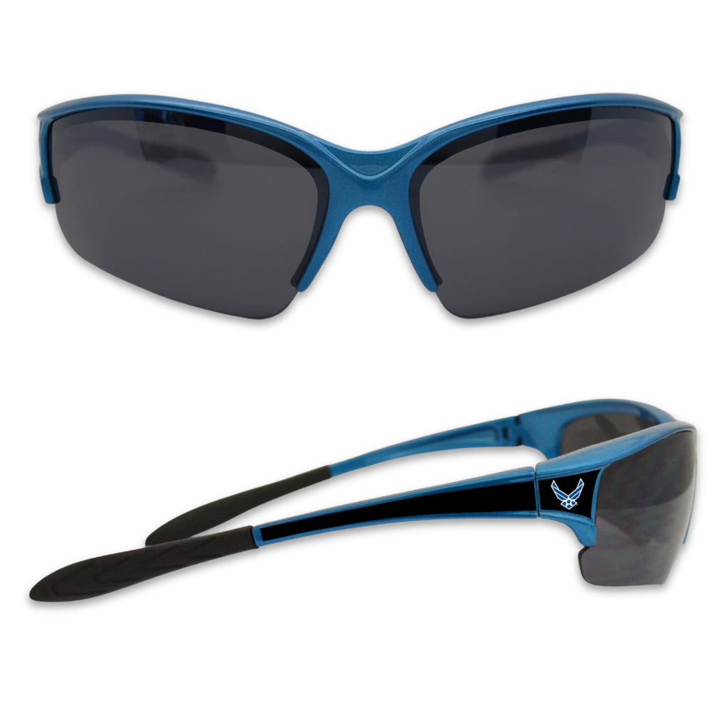 U.S. Air Force Wings Rimless Sunglasses (Blue)