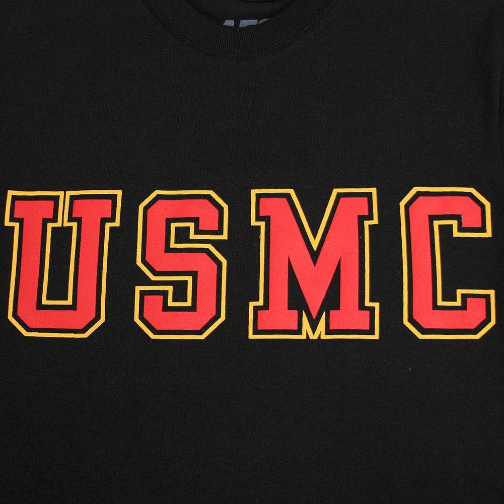 USMC BOLD CORE T-SHIRT (BLACK) 1