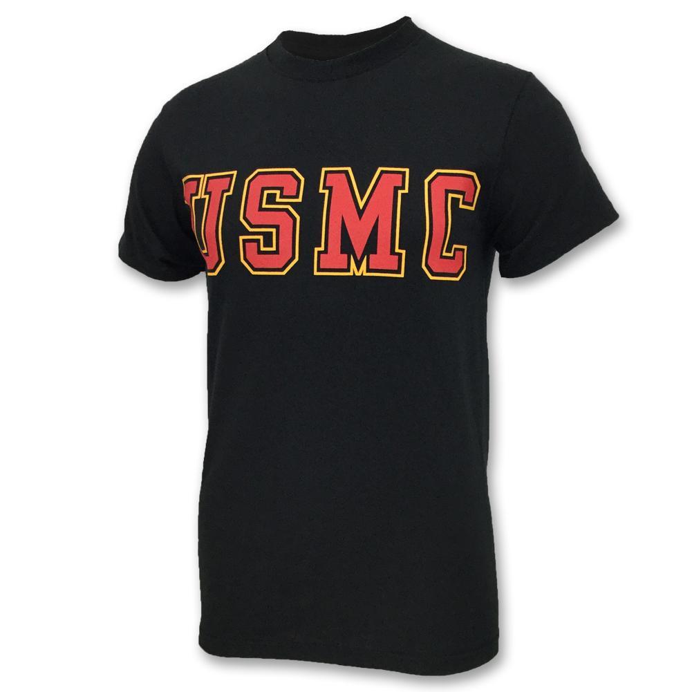 USMC BOLD CORE T-SHIRT (BLACK) 2