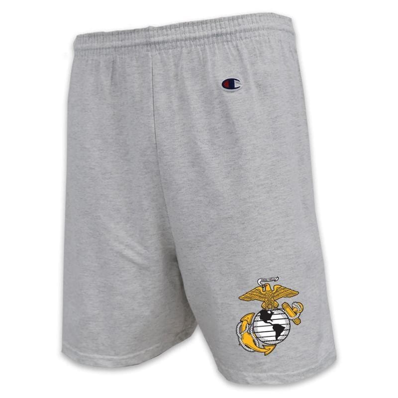 USMC CHAMPION EGA LOGO COTTON SHORT (GREY)