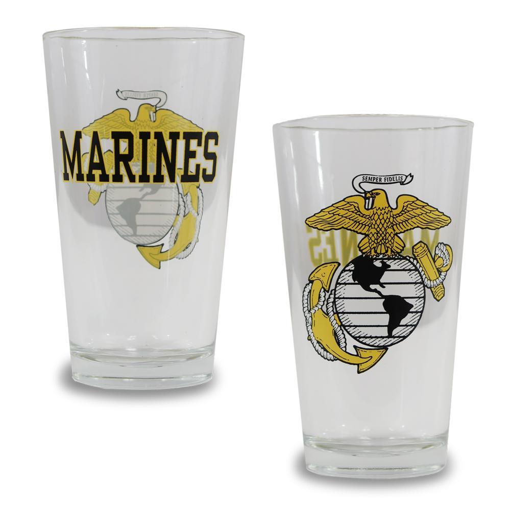 USMC EGA 16OZ GLASS 1