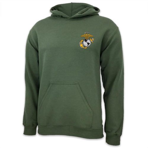 USMC EGA LOGO HOOD (OD GREEN)