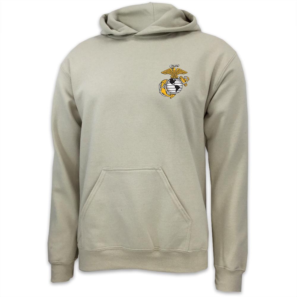 USMC EGA LOGO HOOD (TAN)