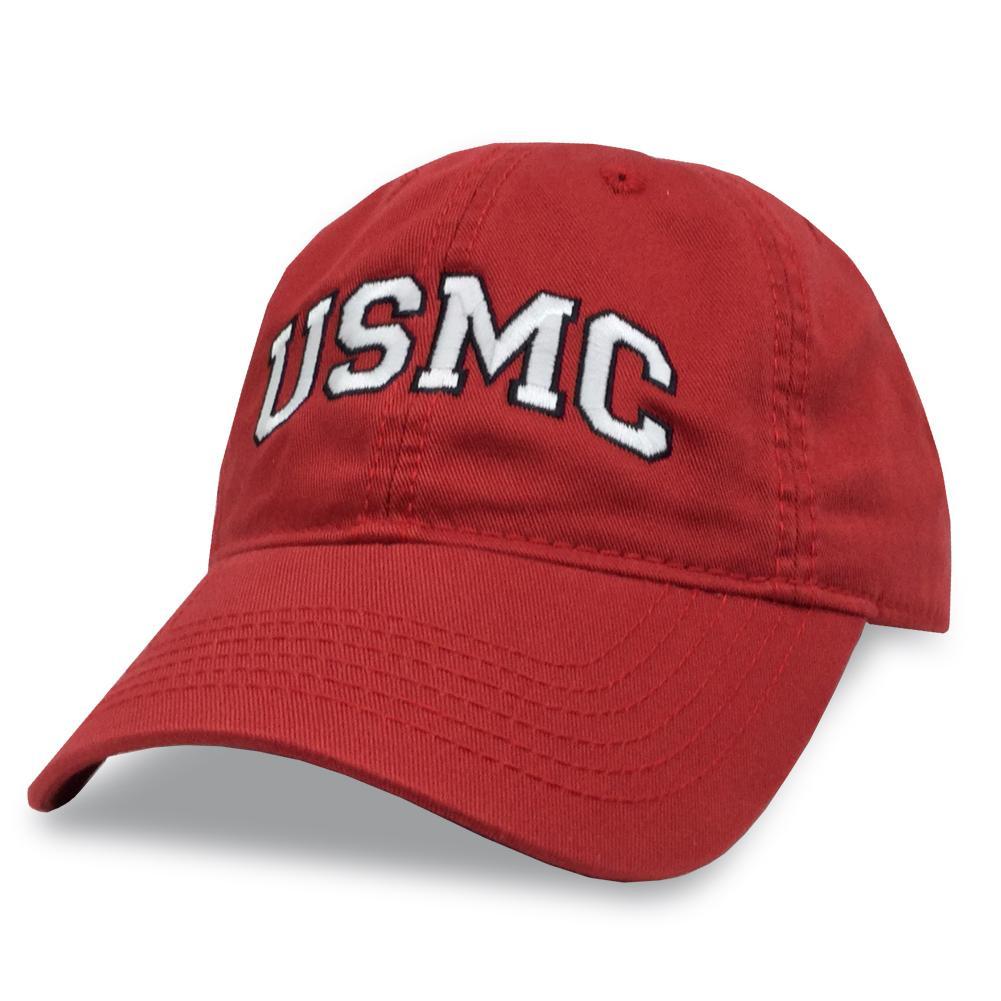 USMC LADIES ARCH HAT (RED) 4