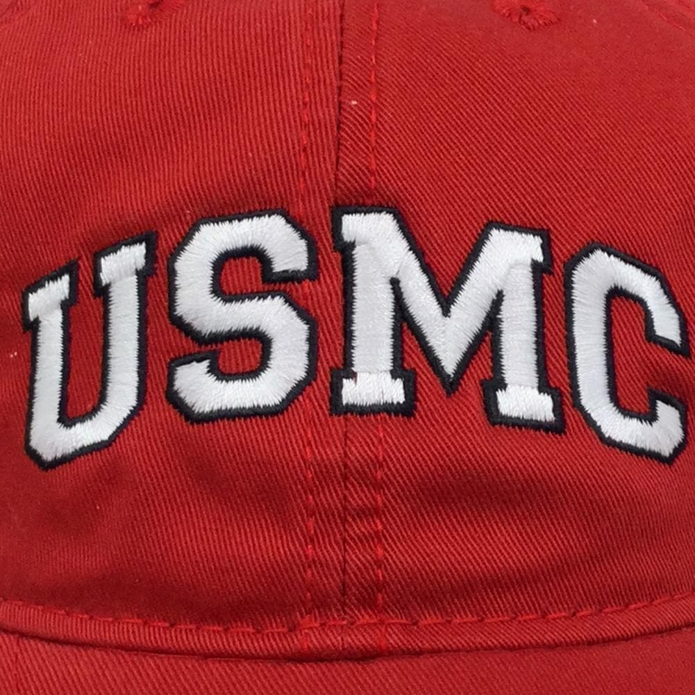 USMC LADIES ARCH HAT (RED) 2