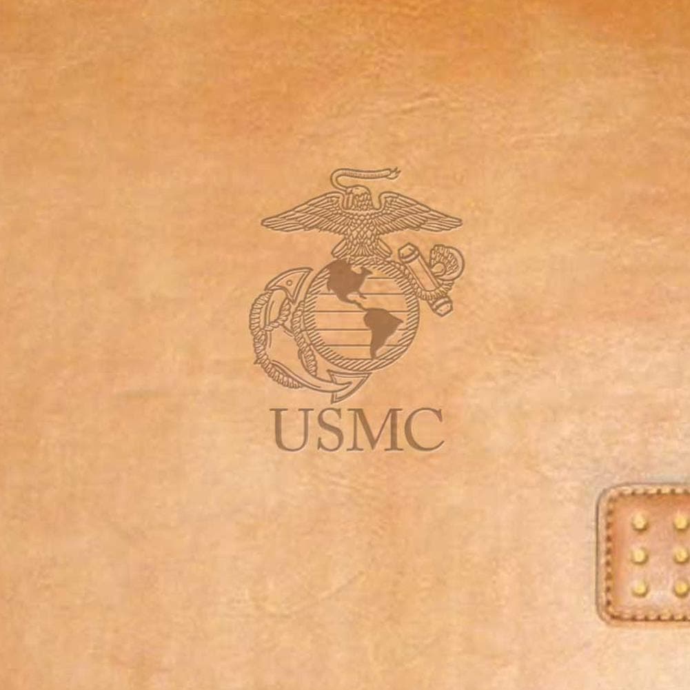 USMC LEATHER FOLIO (TAN) 1