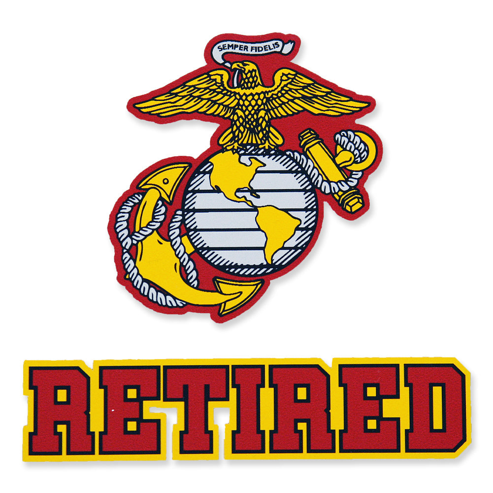 USMC RETIRED DECAL 1