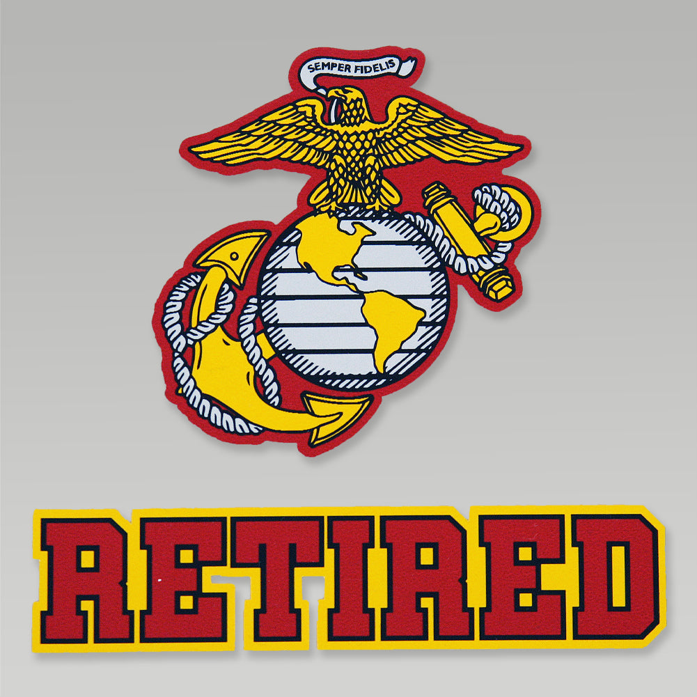 USMC RETIRED DECAL