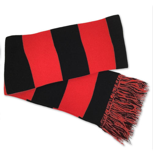 USMC STRIPE SCARF (BLACK/RED)