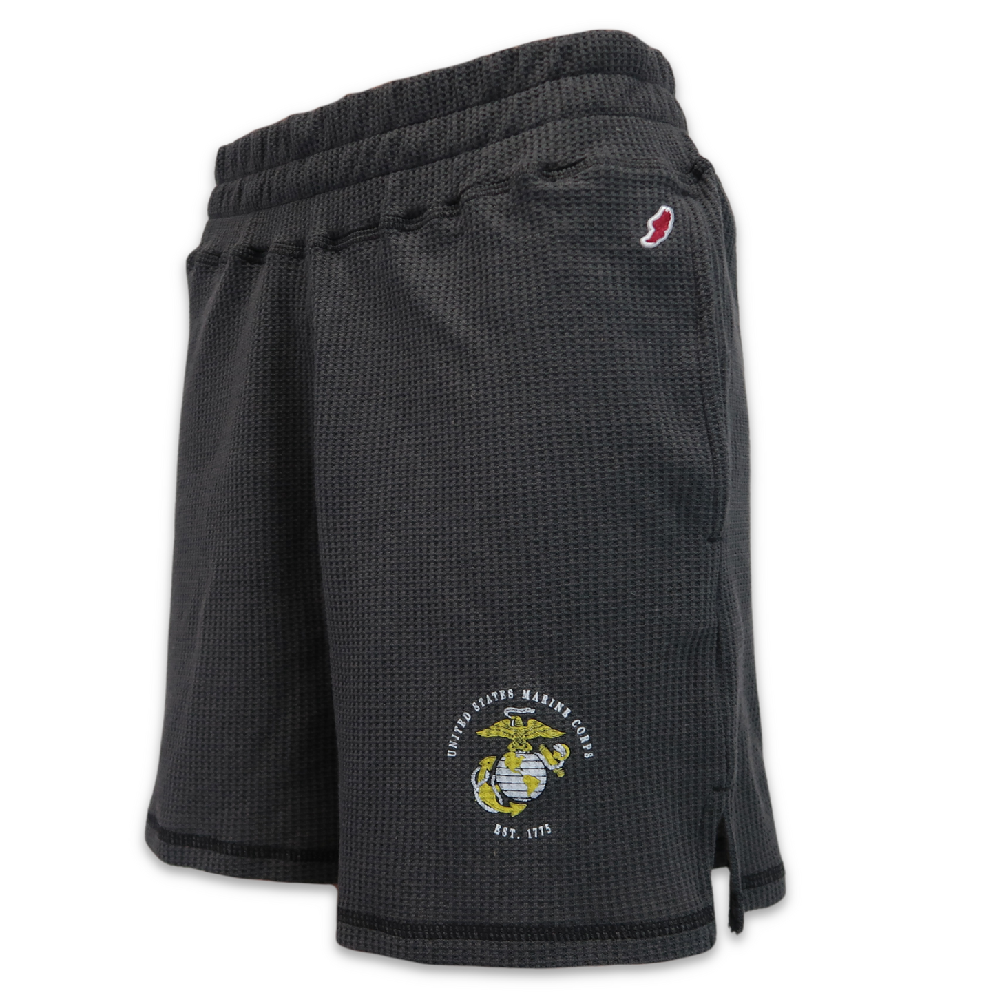 Marines Ladies Waffle Short (Graphite)