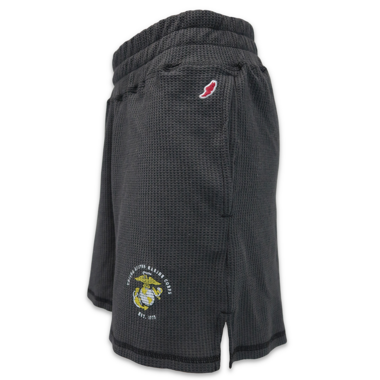 Marines Ladies Waffle Short (Graphite)