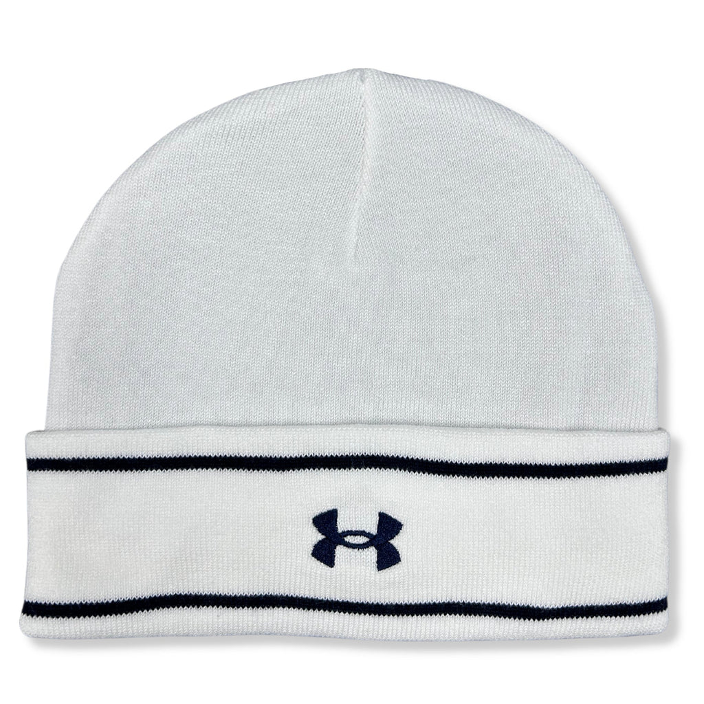 Navy Under Armour Sideline CGI Cuff Beanie (White)