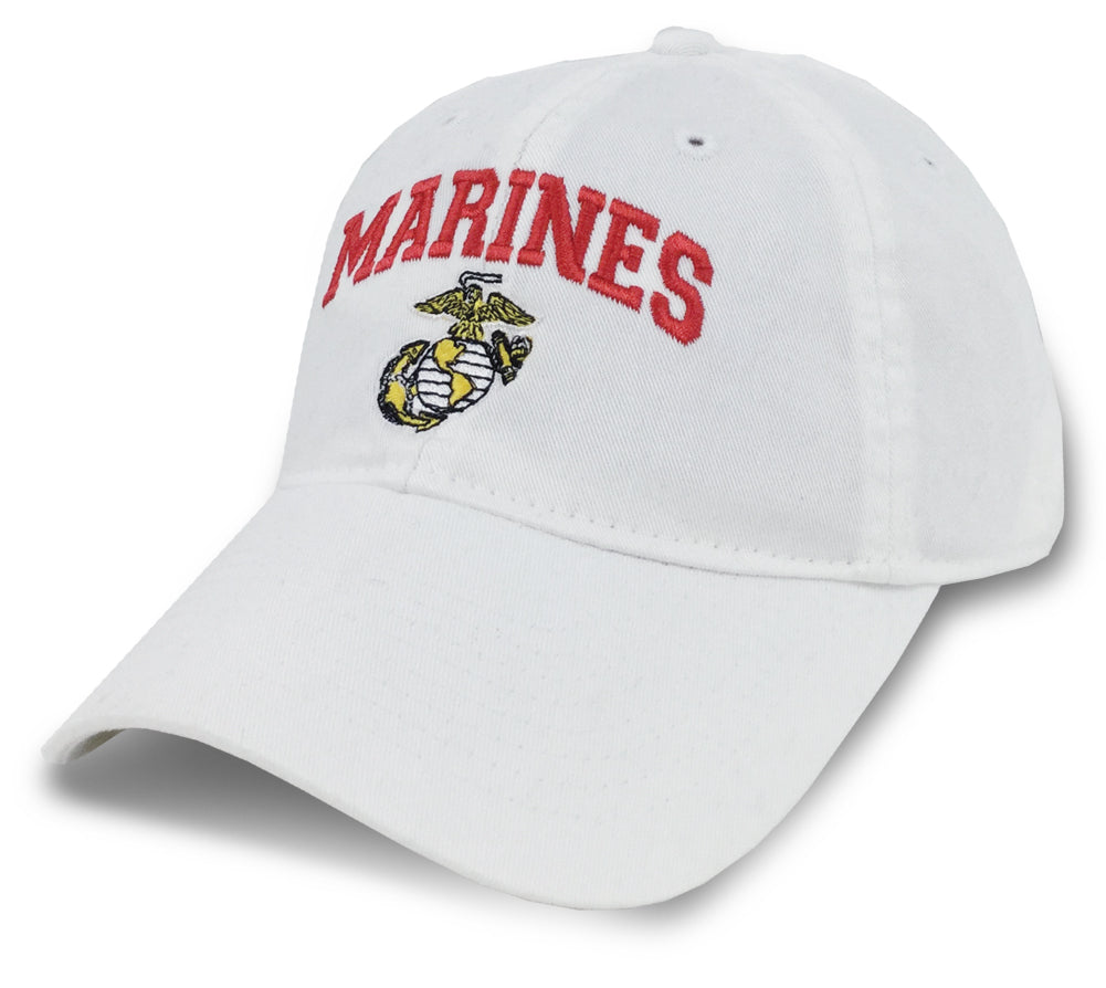 WOMENS MARINES EGA HAT (WHITE) 4